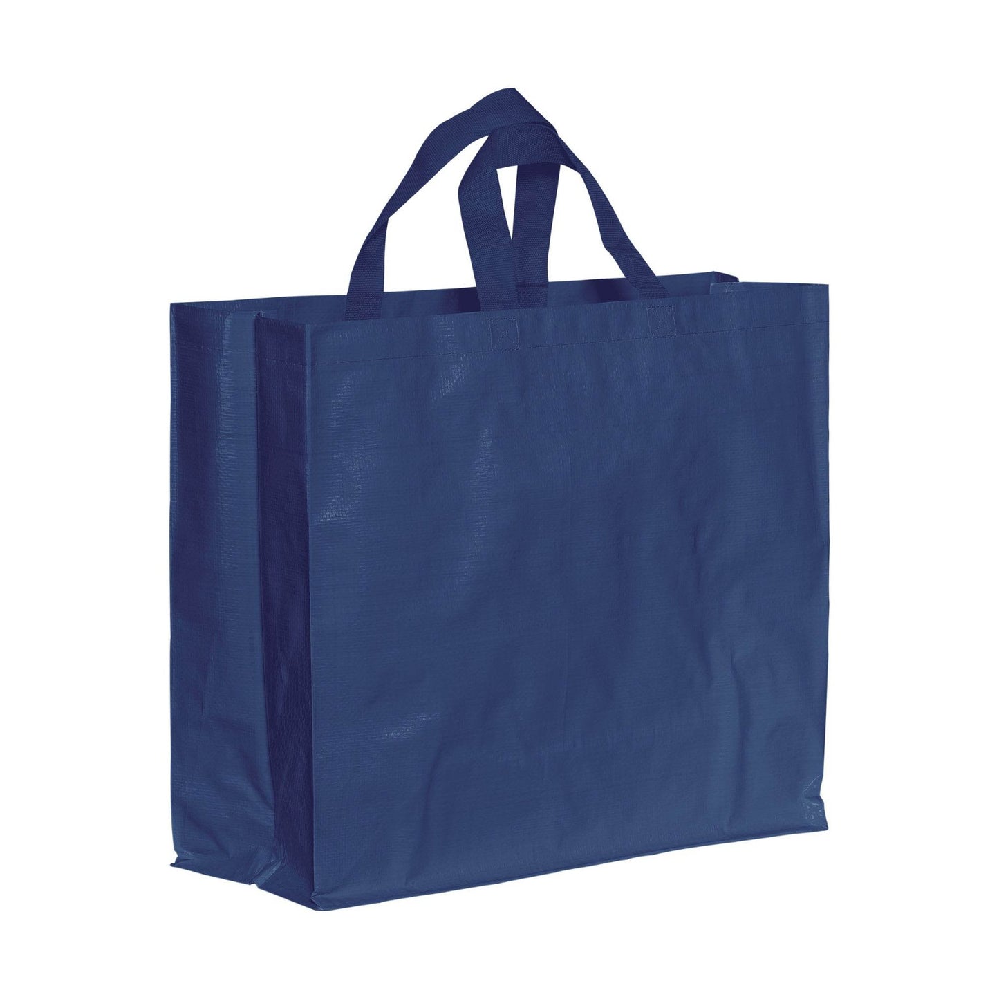 Shopper in propilene riciclato 120g/m2, manici corti e soffietto - BELLUNO