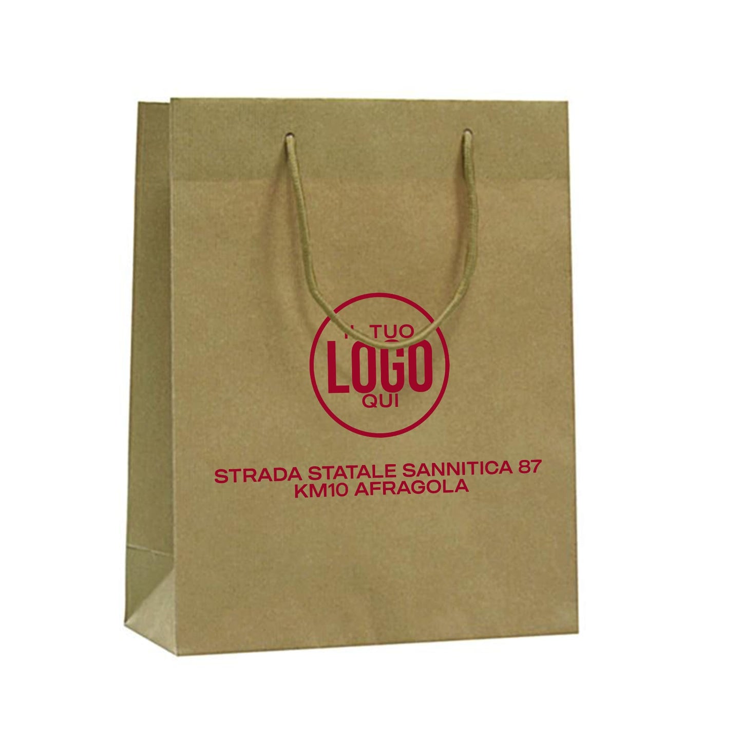 Shopper in Carta Riciclata con Manico in Cotone – LUX NATURAL