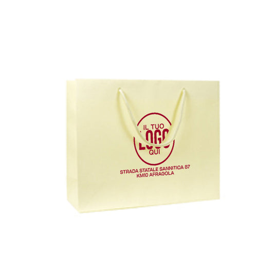 Shopper SMART Carta in Pasta con Manico Cordino in Cotone colorato – SMART BAGS –