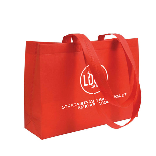 Shopper in TNT termosaldato con Soffietto e Manici Lunghi - ABETONE