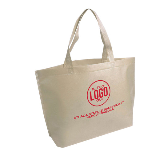 Shopper in TNT termosaldato con Manici Lunghi e Soffietto alla base - CHAMPOLUC