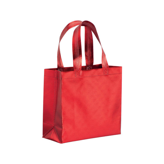 Mini shopper in TNT laminato metallizzata, manici corti e soffietto 120GR - Stelvio
