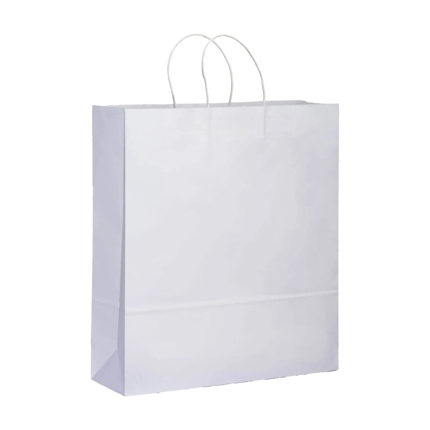 Shopper in carta 100 gr/m2, con soffietto e manici ritorti - LUCCA XL