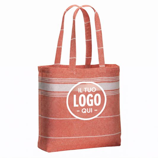Shopper fouta in cotone 180 g/m2, manici lunghi - FOGGIA