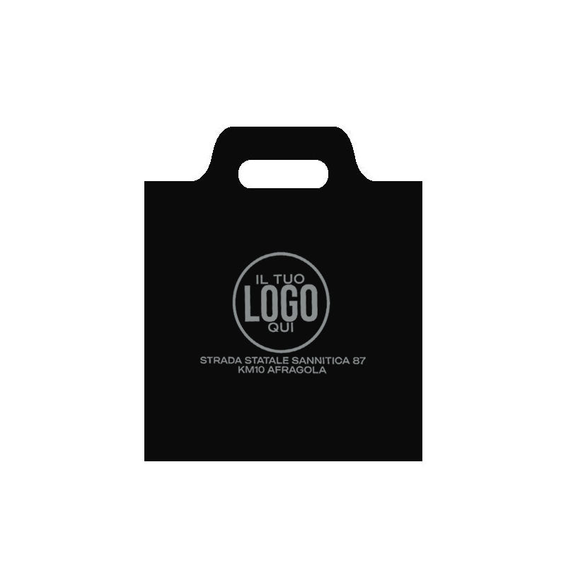 Shopper Sagomata in Plastica Opaca o Lucida con Manico a Fagiolo - ETP