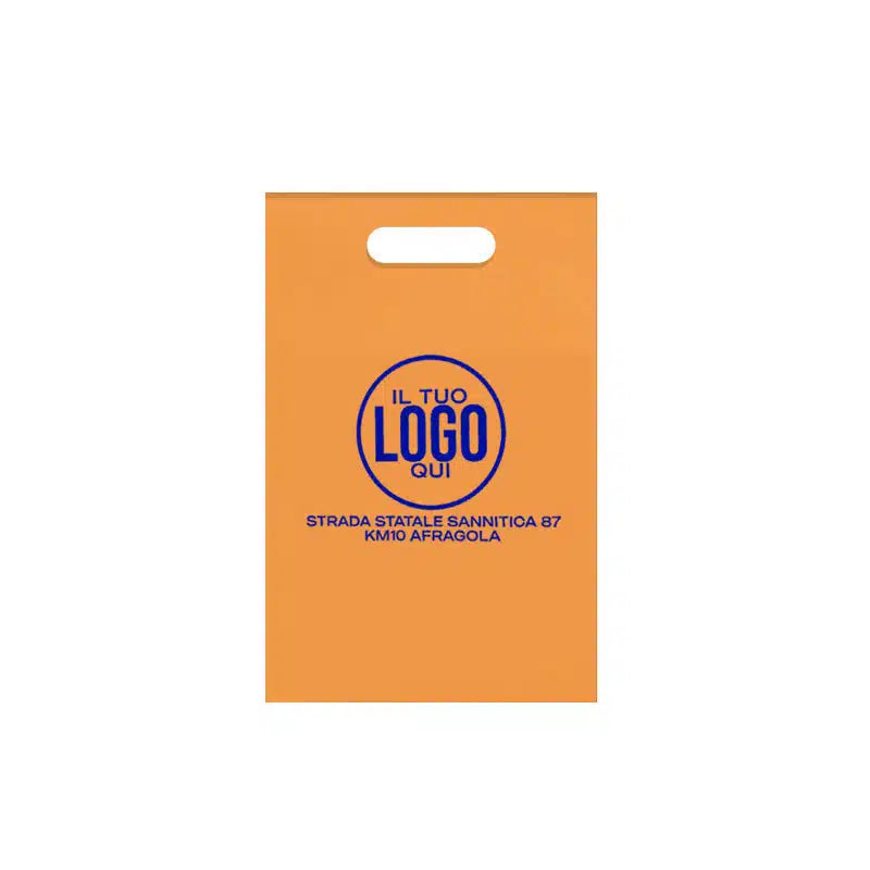 Shopper in Plastica Opaca o Lucida con Manico a Fagiolo - FAGIOLO