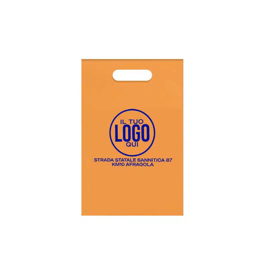 Shopper in Plastica Opaca o Lucida con Manico a Fagiolo - FAGIOLO