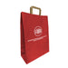 Shopper In Carta Sealing Millerighe con fondo colorato e Manico Piattina  – KOLOR