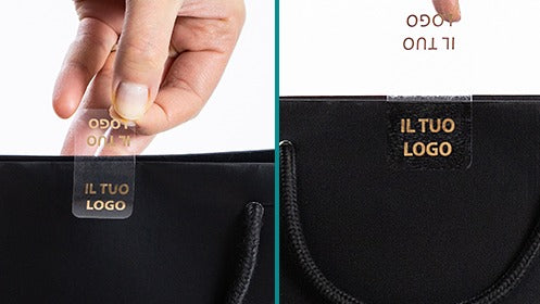 Chiudibusta trasparenti personalizzati con il tuo logo
