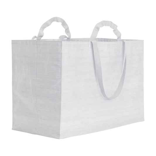 Shopper maxi in propilene riciclato 120g/m2, manici doppi a nastro (corti e lunghi) - VIPITENO