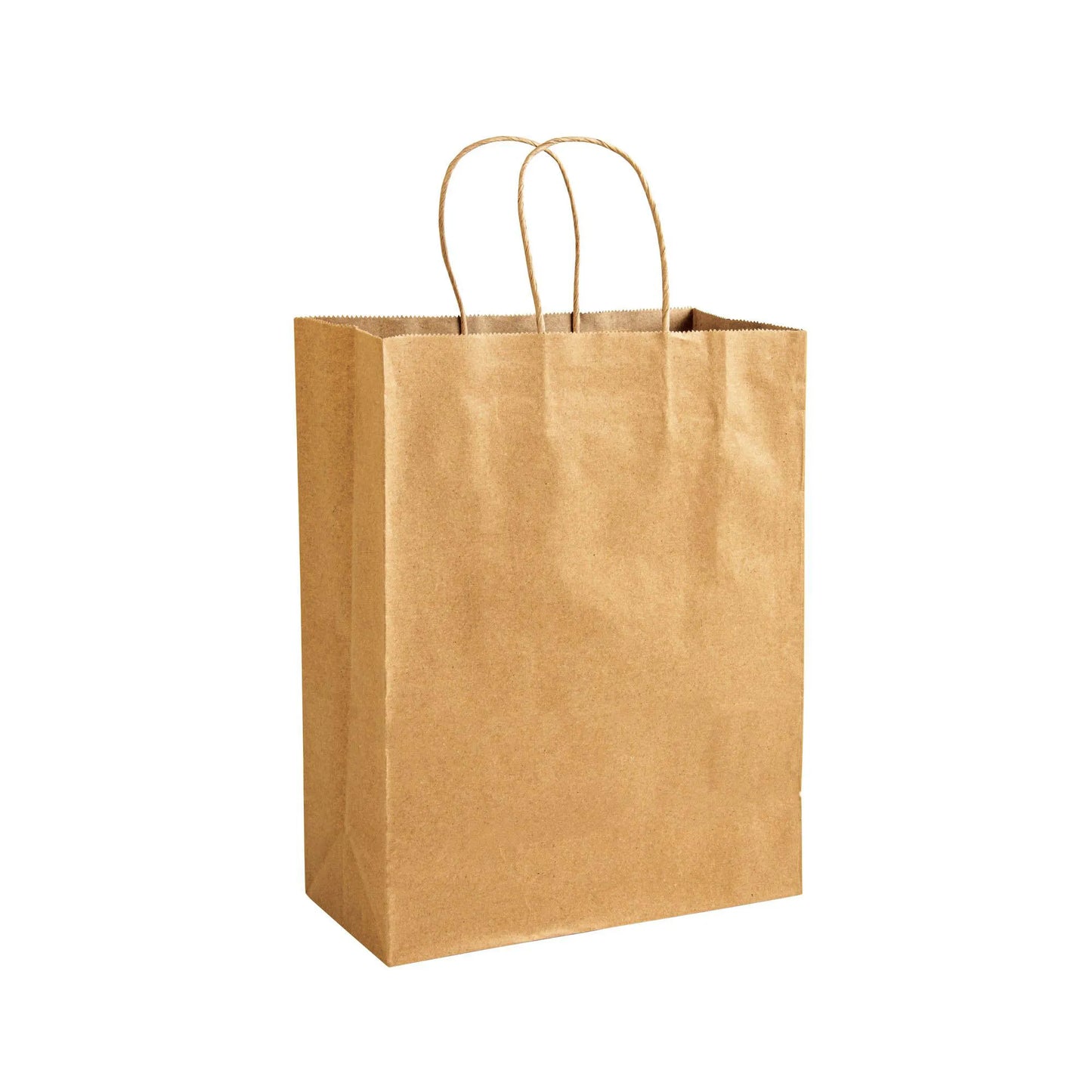 Shopper in carta 100% riciclata 100 gr/m2, con soffietto e manici ritorti - FABRIANO S