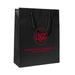 Shopper in Carta Patinata NERA Plastificata Opaca e Cordino in Cotone NERO - LUX MATT