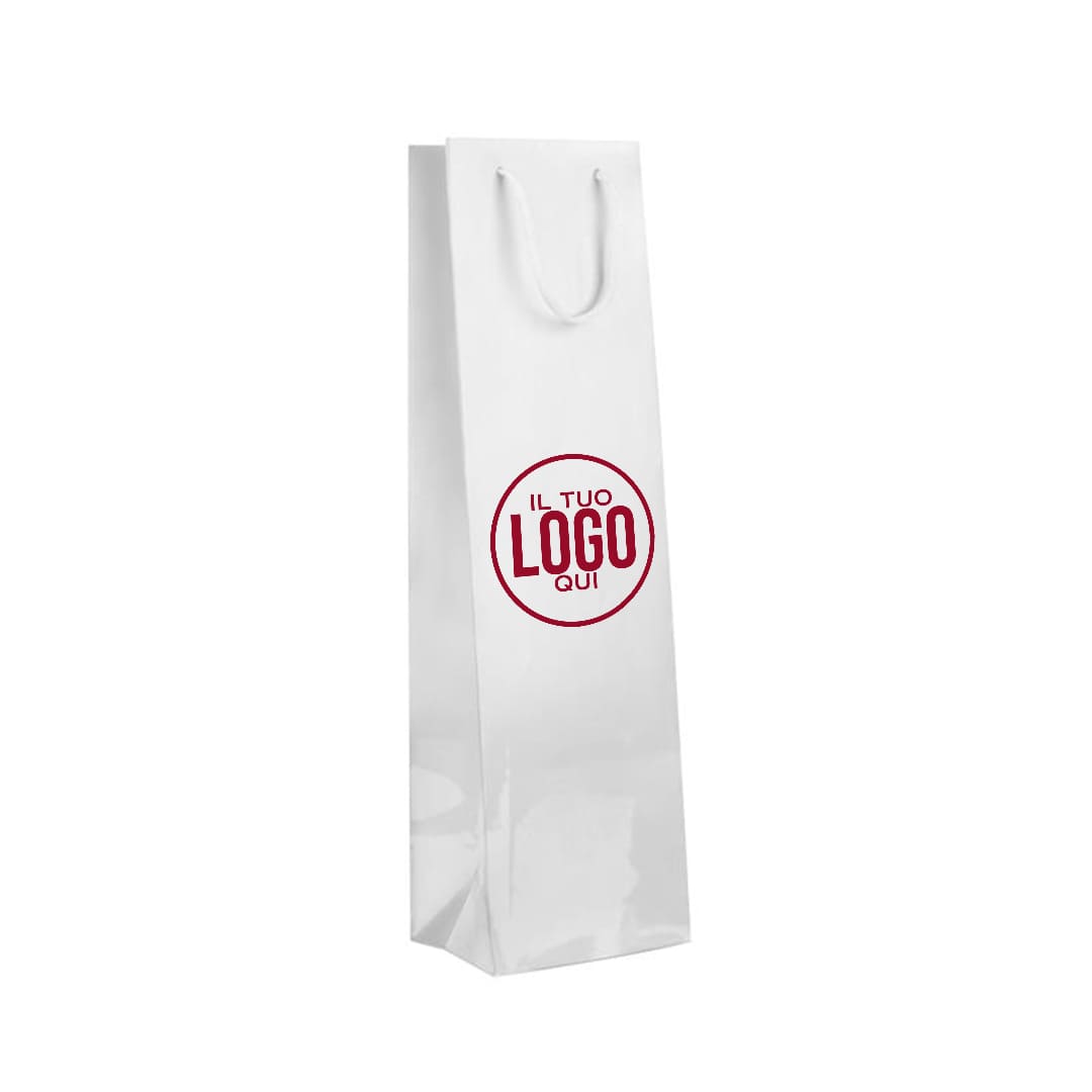 Shopper Wine in Carta Patinata e Manico Corda in Cotone - WINE ELEGANT