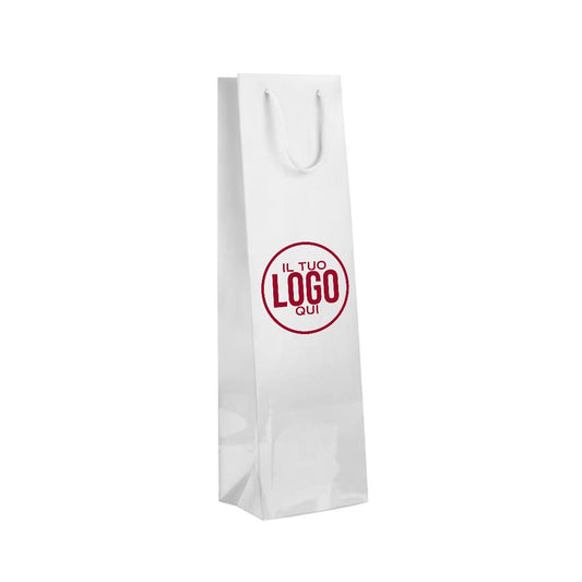 Shopper Wine in Carta Patinata e Manico Corda in Cotone - WINE ELEGANT